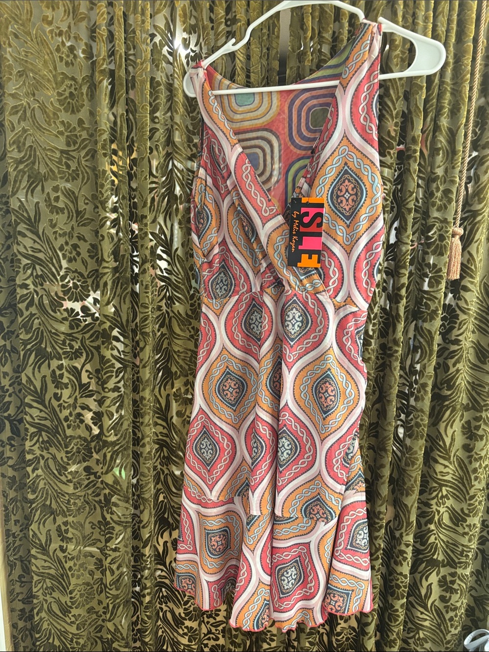 Reversible Geo-Print dress. Super fun. New